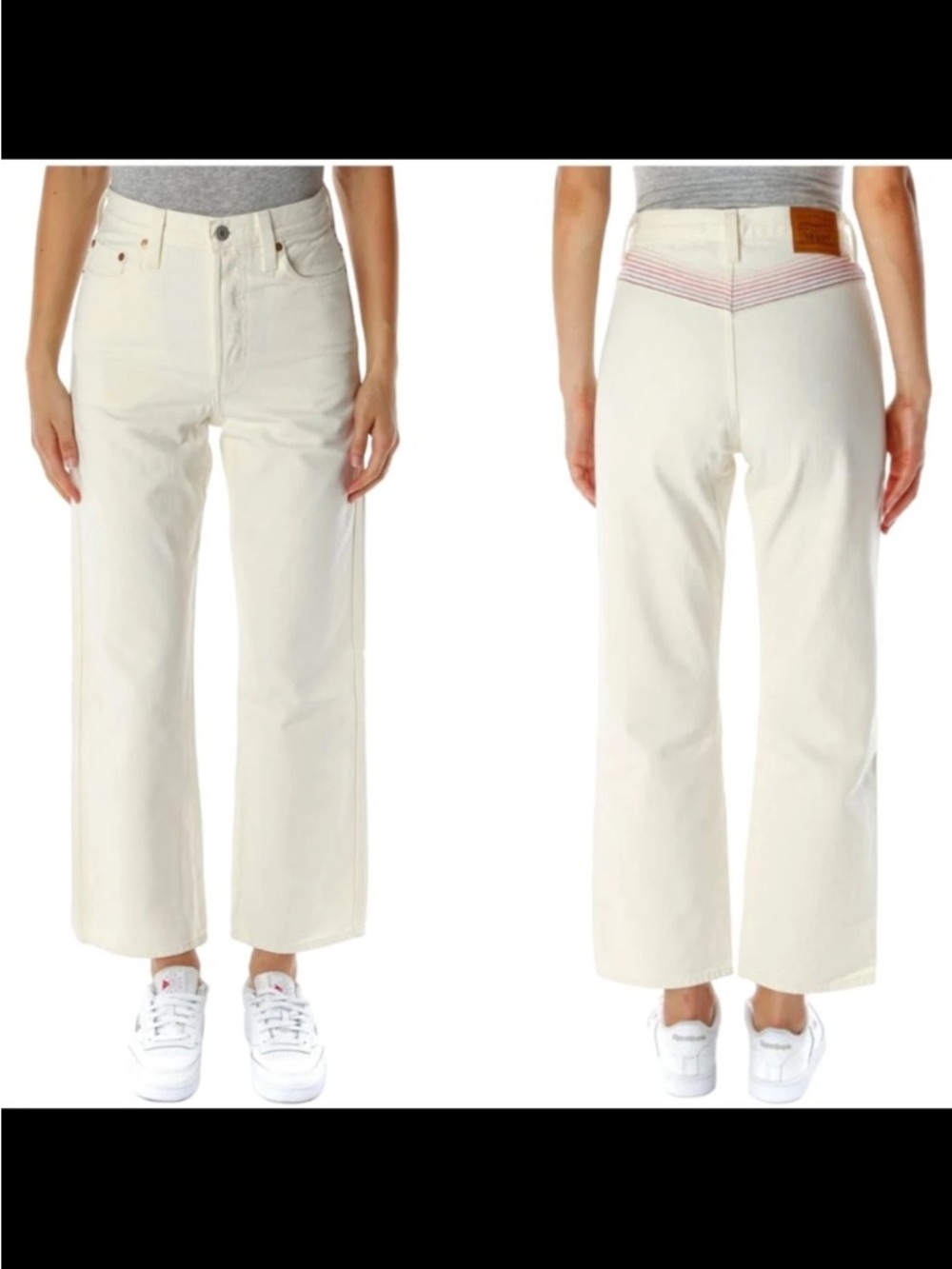 Levi’s Ribcage Straight Ankle Chasing Rainbow Jeans